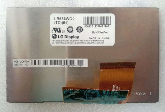 LB050WQ2-TD03 LG.Philips LCD 5.0 ​​&quot;480 × 272 (RGB) 400 شمعة / متر مربع شاشة LCD الصناعية