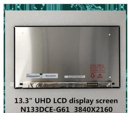 N133DCE-G61 Innolux 13.3 &quot;3840 (RGB) × 2160500 شمعة / متر مربع شاشة LCD الصناعية