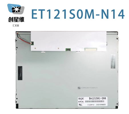 ET121S0M-N14 BOE 12.1&quot; 800 ((RGB) × 600، 400 cd/m2 80/80/65/75 شاشة LCD صناعية