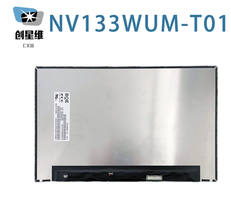 NV133WUM-T01 BOE 13.3&quot; 1920 ((RGB) × 1200، 300 cd/m2 شاشة LCD صناعية