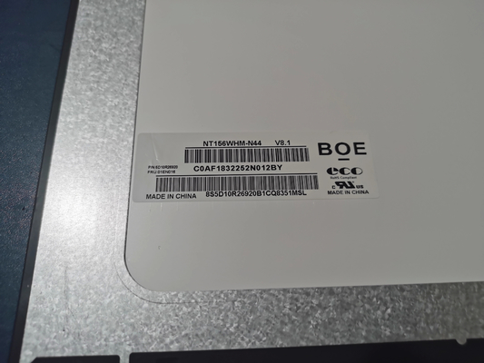 NT156WHM-N44 BOE 15.6&quot; 1366 ((RGB) × 768, 220 cd/m2 شاشة LCD صناعية