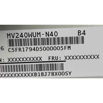MV240WUM-N40 BOE 24.0&quot; 1920 ((RGB) × 1200، 300 cd/m2) شاشة LCD الصناعية