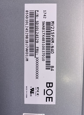 MV215FHM-N40 BOE 21.5&quot; 1920 ((RGB) × 1080, 250 cd/m2 شاشة LCD صناعية