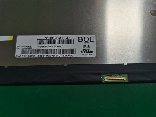 NE140FHM-N61 BOE 14.0&quot; 1920 ((RGB) × 1080, 400 cd/m2 شاشة LCD صناعية