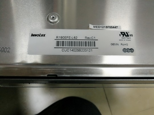 R190EFE-L62 Innolux 19.0&quot; 1280 ((RGB) × 1024، 330 cd/m2 شاشة LCD صناعية