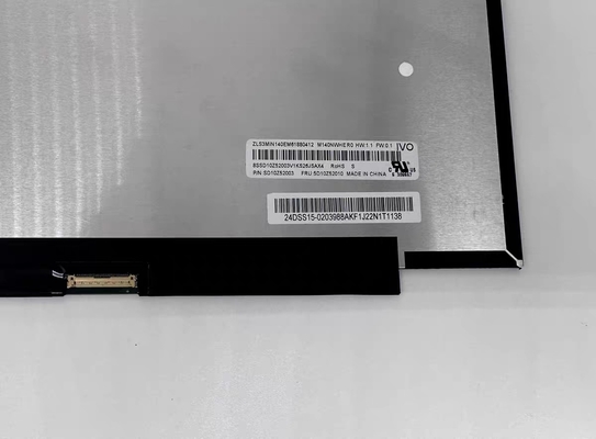 M140NWHE R0 IVO 14.0" 2240 ((RGB) × 1400 300 cd/m2 شاشة LCD صناعية
