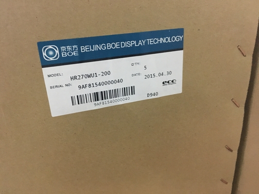 HR270WU1-200 BOE 27.0&quot; 1920 ((RGB) × 1080, 725 cd/m2 شاشة LCD صناعية