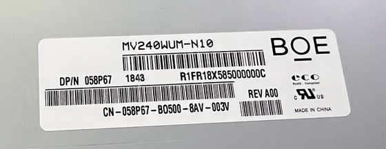 MV240WUM-N10 BOE 24.0&quot; 1920 ((RGB) × 1200، 250 (النوع)) ((cd/m2) شاشة LCD الصناعية