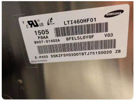 LTI460HF01 سامسونج 46" 1920 ((RGB) × 1080, 2500 cd/m2