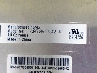 G070VTN02.0 3G اهتزاز 7 بوصة عالية الوضوح شاشة LCD 65/65/50/60 (النوع.)