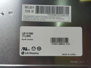 الشريط الرأسي RGB LB121S03-TL04 30 دبوس LG TFT Display 70/70/55/65 (النوع.)