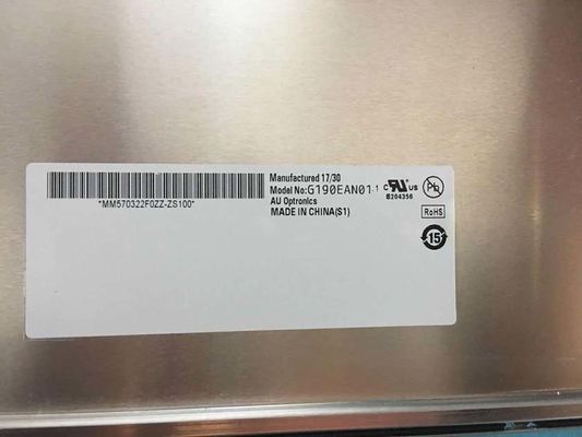 G190EAN01.2 19" 1300cd/m2 1280×1024 LVDS شاشة LCD الصناعية