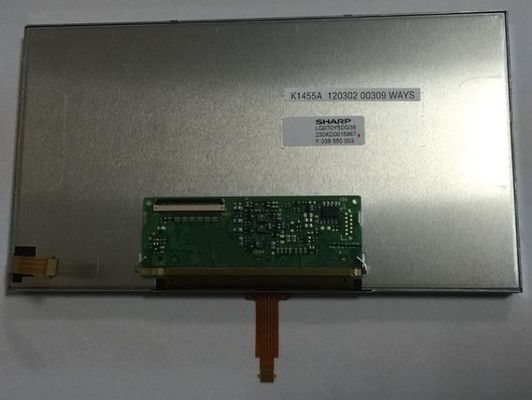 7 بوصات LCM 800 × 480RGB 485cd / m² LQ070Y5DG36 شاشة شارب TFT LCD