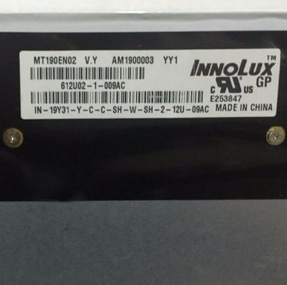 MT190EN02 V.Y Innolux 19.0 &quot;1280 (RGB) × 1024250 شمعة / متر مربع شاشة LCD الصناعية