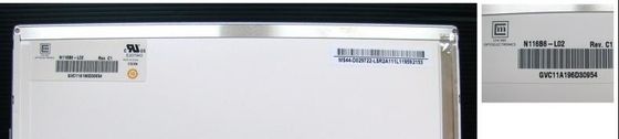 N116B6-L02 CMO 11.6 &quot;1366 (RGB) × 768 200 شمعة / متر مربع شاشة LCD الصناعية