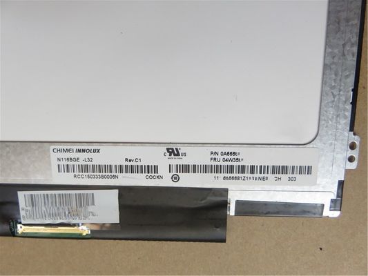N116B6-L02 CMO 11.6 &quot;1366 (RGB) × 768 200 شمعة / متر مربع شاشة LCD الصناعية