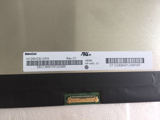 N125HCE-GPA Innolux 12.5 &quot;1920 (RGB) × 1080400 cd / m² شاشة LCD الصناعية