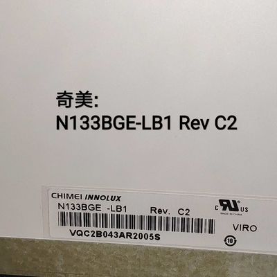 N133BGE-LB1 CHIMEI Innolux 13.3 &quot;1366 (RGB) × 768 200 شمعة / متر مربع شاشة LCD الصناعية