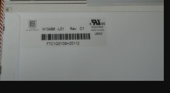 N134B6-L01 CMO 13.4 &quot;1366 (RGB) × 768220 شمعة / متر مربع شاشة LCD الصناعية