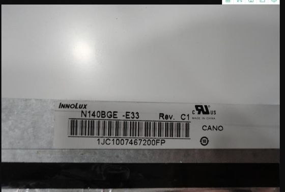 N140BGE-E33 INNOLUX 14.0 &quot;1366 (RGB) × 768220 شمعة / متر مربع شاشة LCD الصناعية