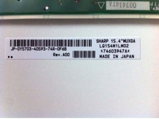 LQ154M1LW02 Sharp 15.4 &quot;LCM 1920 × 1200RGB 200cd / m² شاشة LCD الصناعية