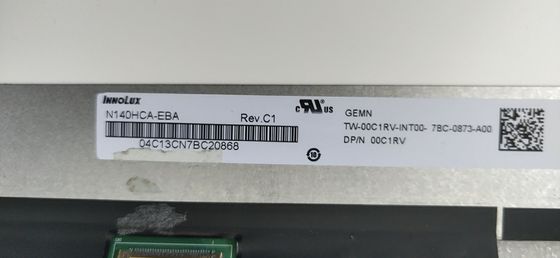N140HCA-EBA INNOLUX 14.0 &quot;1920 (RGB) × 1080220 شمعة / متر مربع شاشة LCD الصناعية