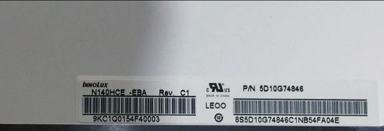 N140HCE-EBA INNOLUX 14.0 &quot;1920 (RGB) × 1080220 شمعة / متر مربع شاشة LCD الصناعية