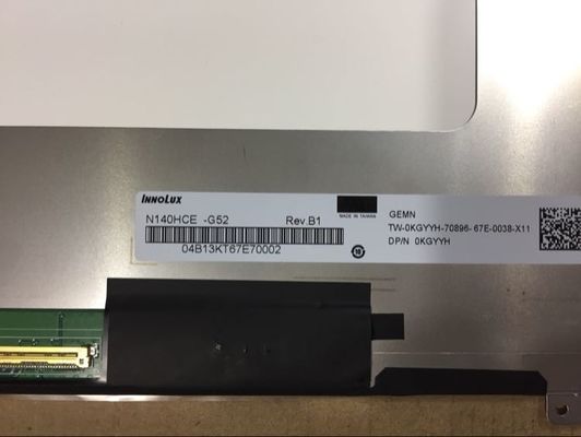 N140HCE-G52 INNOLUX 14.0 بوصة 1920 (RGB) × 1080 300 شمعة / متر مربع شاشة LCD الصناعية