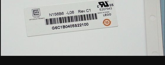 N156B6-L06 CMO 15.6 &quot;1366 (RGB) × 768170 شمعة / متر مربع شاشة LCD الصناعية