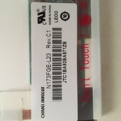 N173FGE-L23 CHIMEI Innolux 17.3 &quot;1600 (RGB) × 900220 شمعة / متر مربع شاشة LCD الصناعية