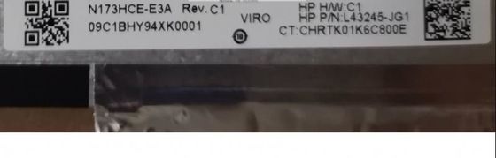 N173HCE-E3A Innolux 17.3 بوصة 1920 (RGB) × 1080 300 شمعة / متر مربع شاشة LCD الصناعية