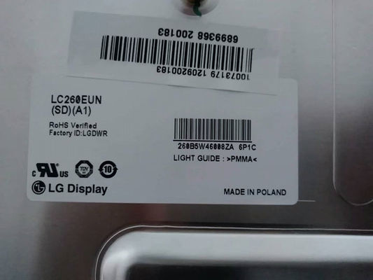 LC260EXN-SCB1 شاشة LG مقاس 26.0 بوصة 1366 (RGB) × 768400 شمعة / متر مربع شاشة LCD الصناعية