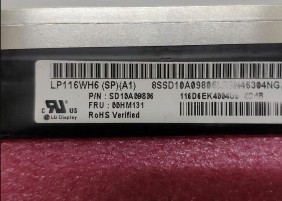 LP116WH6-SPA1 شاشة LG مقاس 11.6 بوصة 1366 (RGB) × 768 300 شمعة / متر مربع شاشة LCD الصناعية
