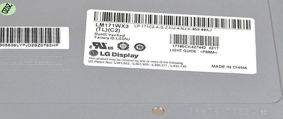 شاشة LM171WX3-TLC2 LG مقاس 17.1 بوصة 1440 (RGB) × 900250 شمعة / متر مربع شاشة LCD الصناعية