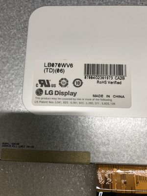 LB070WV6-TD06 شاشة LG 7.0 بوصة 800 (RGB) × 480350 شمعة / متر مربع شاشة LCD الصناعية