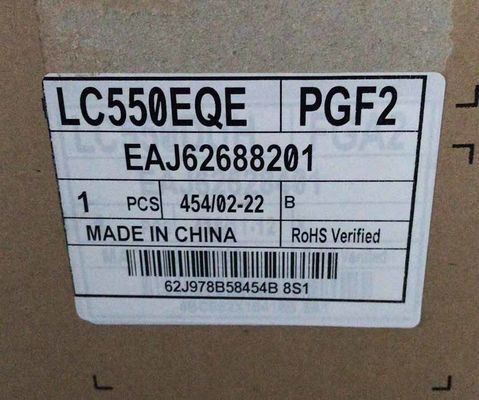 LC550EQE-PGF2 شاشة LG مقاس 55 بوصة 3840 (RGB) × 2160350 شمعة / متر مربع شاشة LCD الصناعية