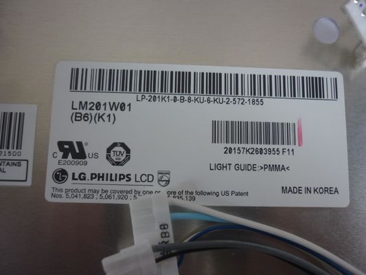 LM201W01-SLA3 LG. شاشة LCD 20.1" 1680 ((RGB) × 1050 درجة حرارة التخزين: -20 ~ 60 درجة مئوية