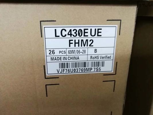 LC430EUE-FHM2 شاشة LG 43 بوصة 1920 (RGB) × 1080 300cd / m2 شاشة LCD الصناعية 51PPI