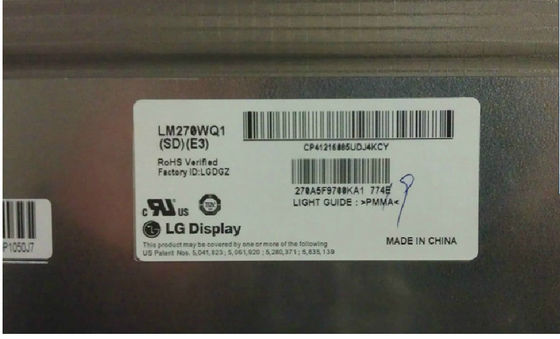 LM270WQ1-SDB3 شاشة إل جي 27.0 &quot;2560 × 1440 420cd / m2 شاشة LCD الصناعية