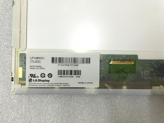 LP140WD1-TLD2 14.0" 1600x900 لوحة LCD الصناعية 200cd/m2 89/89/89/89 (النوع) ((CR≥10)