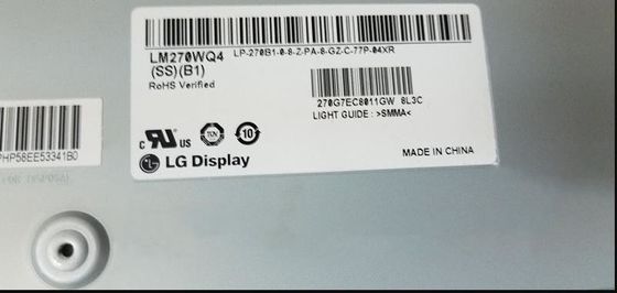 LM270WQ4-SSB1 شاشة إل جي 27.0 &quot;2560 × 1440 350cd / m2 شاشة LCD الصناعية
