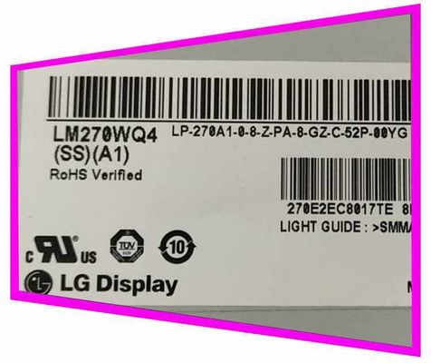LM270WQ4-SSB1 شاشة إل جي 27.0 &quot;2560 × 1440 350cd / m2 شاشة LCD الصناعية