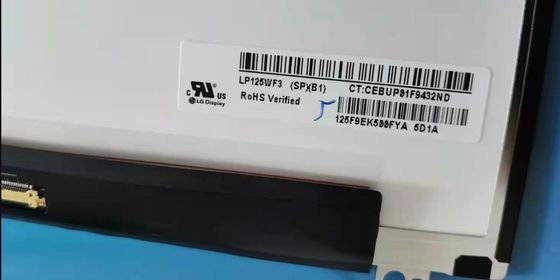 LP125WF3-SPB1 شاشة LG مقاس 12.5 بوصة 1920 (RGB) × 1080 300 شمعة / متر مربع شاشة LCD الصناعية 176PPI