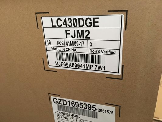 LC430DGE-FJM2 شاشة إل جي 43 بوصة 3840 × 2160 390cd / m2 شاشة LCD الصناعية