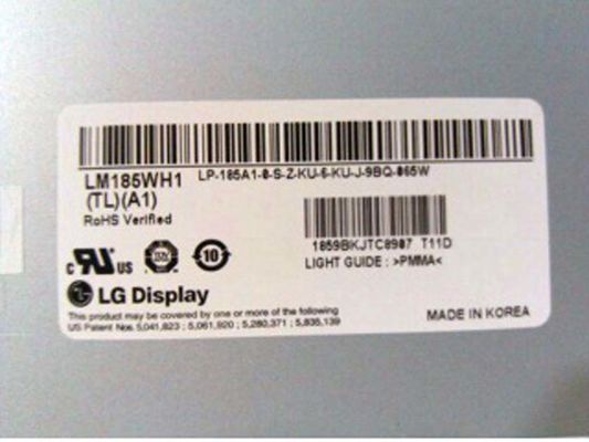 شاشة إل جي LM185WH1-TLA1 مقاس 18.5 بوصة 1366 × 768 300 شمعة / متر مربع شاشة LCD صناعية