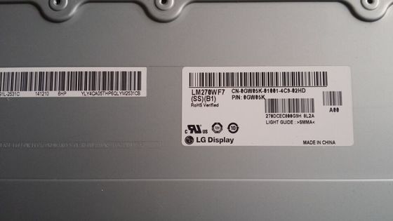 LM270WF7-SSB1 شاشة LG مقاس 27.0 بوصة 1920 × 1080 250cd / m2 شاشة LCD صناعية