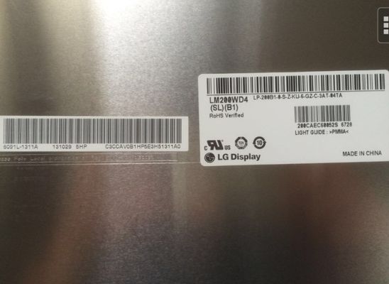 LM200WD4-SLB1 شاشة LG مقاس 20.0 بوصة 1600 (RGB) × 900250 شمعة / متر مربع شاشة LCD الصناعية