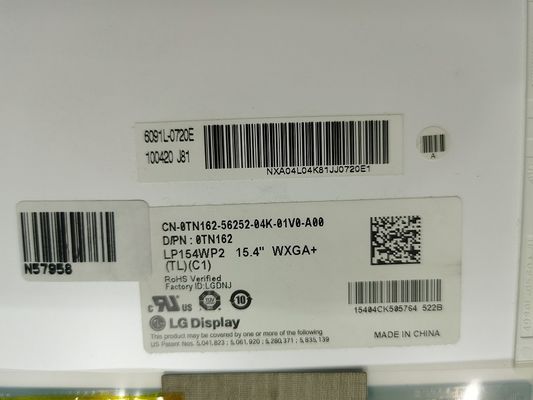 LP154WP2-TLC2 شاشة LG مقاس 15.4 بوصة 1440 (RGB) × 900 300 شمعة / متر مربع شاشة LCD الصناعية