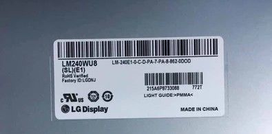 شاشة LM240WU8-SLE4 LG مقاس 24.0 بوصة 1920 (RGB) × 1200 300 شمعة / متر مربع شاشة LCD الصناعية