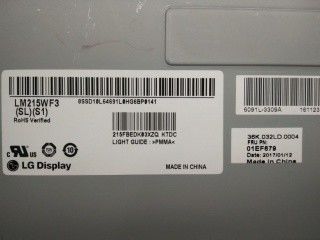 LM215WF3-SLQ1 شاشة إل جي 21.5 بوصة 1920 (RGB) × 1080250 شمعة / متر مربع شاشة LCD الصناعية